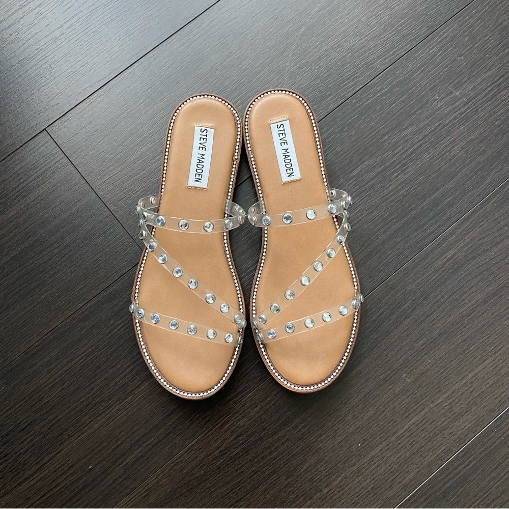 Steve Madden clear sandals